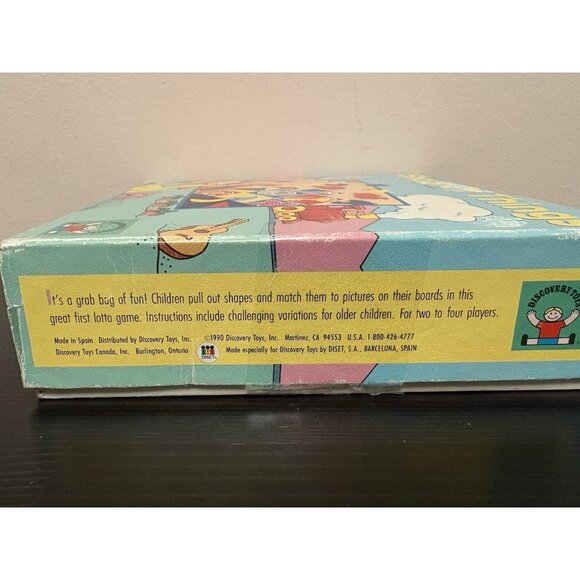 Discovery Toys Shape Of Things Vintage Game 1990 Grab Bag Shape Lotto Game 3+ - Picture 6 of 8